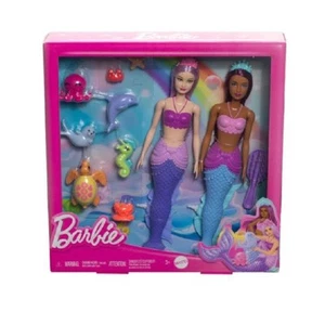 BARBIE MERMAID DOLL SIRENA 2 BAMBOLE CON ACCESSORI - Foto 1 di 1