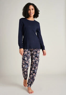 SCHIESSER Damen Pyjama lang  38 40 42 44 46 48 50 52 54 M-7XL Schlafanzug - Bild 1 von 4