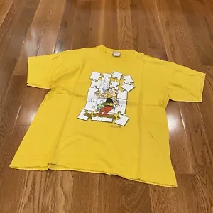 Camiseta Astérix & Obélix Vintage 1998 Talla Grande Para Hombre Gráfico Amarillo - Imagen 1 de 6