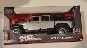 Fast & Furious 2020 Jeep Gladiator Diecast Car 31984 Silver Jada 1:24 Rare Box! - Picture 1 of 7