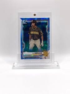 CJ Abrams 2021 Bowman Chrome RARE SAPPHIRE Refractor Rookie Card RC #BCP-227