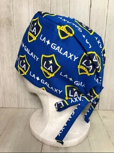 LA Galaxy Unisex Tie-Back Surgical Scrub Cap for Men/Women, Doctor Nurse Medical - Picture 1 of 2