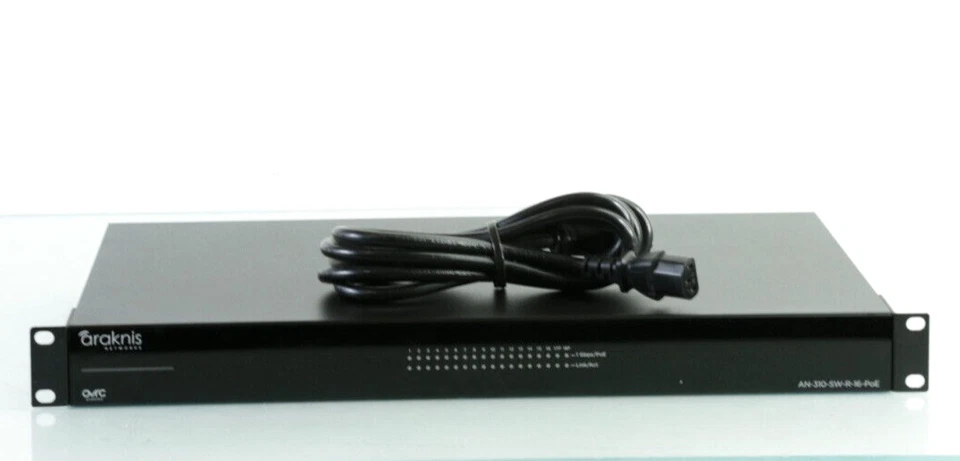Araknis Networks 16 Port L2 Gigabit Switch W PoE+ AN-310-SW-R-16-POE  o32 - Image 1 of 4