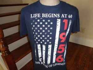 Blaues Leben beginnt mit 60 Die Geburt einer Legende Baumwolle T-Shirt Erwachsene L schön - Bild 1 von 6