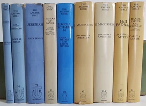 Vtg 1965-87 Set of 9 Vols ANCHOR BIBLE COMMENTARY HCDJ OT NT Maccabees Apocrypha - Picture 1 of 13