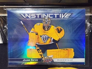 2023-24 UD Series 2 Instinctive - IN-4 Juuse Saros Nashville Predators - Picture 1 of 2
