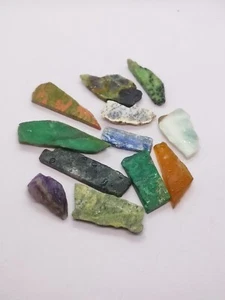 Mixed Gemstone Slices 30–60mm – 534ct, 12pcs, Raw Natural Multi Pack - Picture 1 of 4