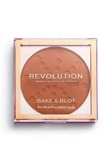 Makeup Revolution Bake and Blot Pressed Powder Matte Finish - Orange 0.19 Oz - Picture 1 of 3