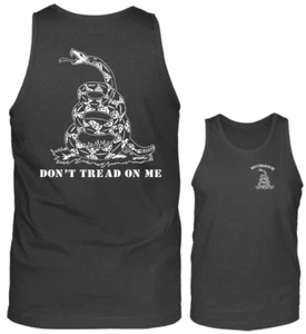Don't Tread on Me US Flag American Pride Military Patriotic Tank Top - Bild 1 von 8