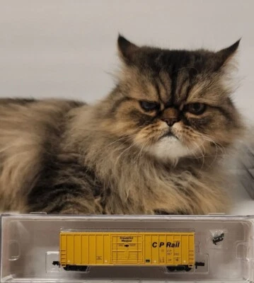 Roundhouse N Scale 50' FMC Plug Door Box Car CP RAIL #167052 - Image 1 of 4