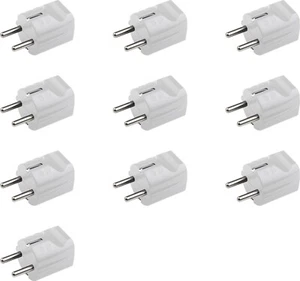 Meister Schutzkontakt-Stecker 10 Stück Schuko-Stecker mit Zugentlastung - Bild 1 von 3