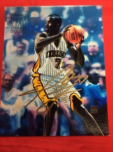 JERMAINE O'NEAL SIGNED 8X10 PHOTO INDIANA PACERS AUTHENTIC AUTOGRAPH COA - Picture 1 of 2
