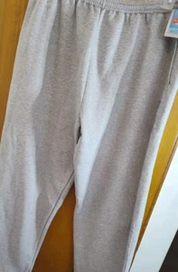 Hanes Women's EcoSmart Fleece Sweatpants with Open Bottom Legs Size 2XL Gray - Picture 1 of 4