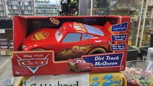 NIB 14" DIRT TRACK MCQUEEN DISNEY PIXAR CARS TOY CAR MOVE EYE LIGHTS SOUND M0295 - Picture 1 of 9