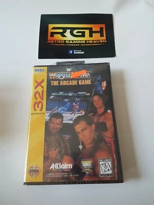 WWF WRESTLEMANIA THE ARCADE GAME SEGA GENESIS USA 32X / MEGA DRIVE NEW SEALED - Image 1 of 4