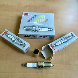 NEW GENUINE NGK IFR6E11 6741 Laser Iridium Spark Plug Plugs - 6 (6x) PIECES Set - Picture 1 of 7