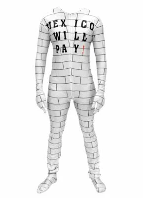 Adult Donald Trump Build A Wall Mexico Will Pay Jumpsuit Funny Cosplay Costume  - Image 1 of 4