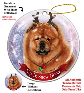 Up to Snow Good Ornament - Red Chow Chow - Picture 1 of 1