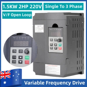 1.5KW 2HP 220V Single Phase Input To 3 Phase Output Variable Frequency Converter - Picture 1 of 11