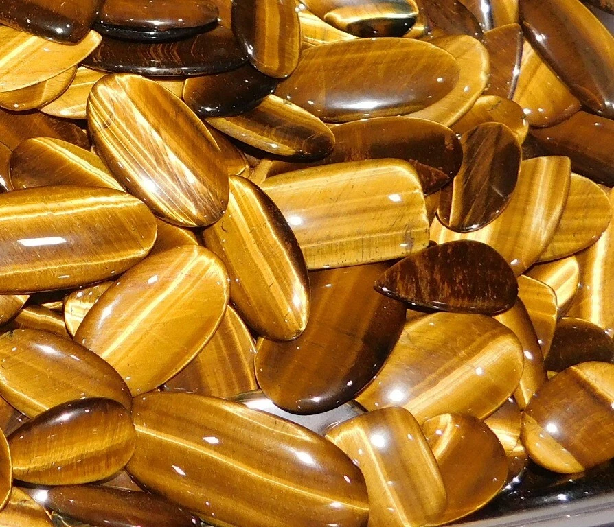 Natural Tiger Eye  Lot  handmade Stone Loose Gemstone Tiger Eye Wholesale Lot - Image 1 of 4