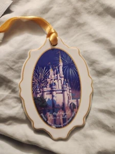 NWT Disney Ceramic Ornament - Castle “The Most Magical Place on Earth” - Picture 1 of 4