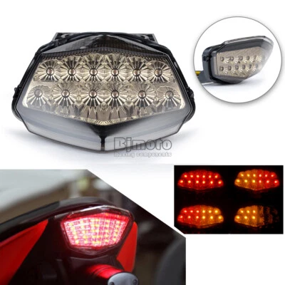 LED Brake Turn Signal Integrated Tail Light For Kawasaki Ninja 250R 2008-2012 Foto 1 de 4