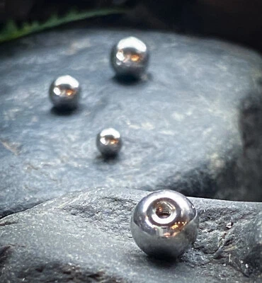Body Jewelry Replacement Parts - 10pk 316L Surgical Steel Threaded Balls - Image 1 of 4