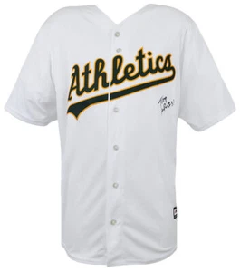 Tony LaRussa Signed Oakland A's White Majestic Replica Baseball Jersey -(SS COA) - Picture 1 of 3