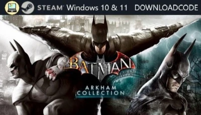 NEU PC Computer Spiel Batman Arkham Collection für Windows 10 11 STEAM Download - Bild 1 von 4