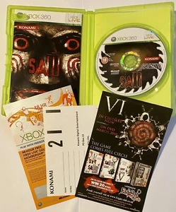 Saw XBOX 360 Game CIB Manual Complete PAL Horror - Picture 1 of 5