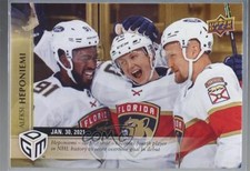 2020 Upper Deck Game Dated Moments January Gold /100 Aleksi Heponiemi Rookie RC