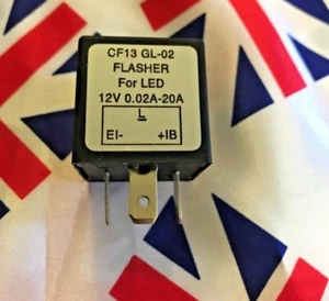 ⭐⭐ 12V INDICATOR FLASHER RELAY UNIT FOR CLASSIC CARS WITH OE CLICKING SOUND ⭐⭐ - Picture 1 of 3