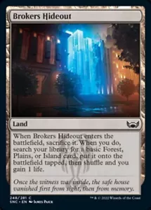 Brokers Hideout x4 4x FOIL Streets of New Capenna casi nuevo como nuevo Magic The Gathering - Imagen 1 de 1