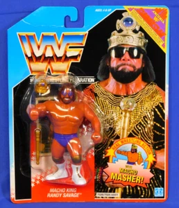 WWF HASBRO MACHO KING RANDY SAVAGE SERIE 2 SIN USAR EN CAJA WWE SUMMERSLAM - Imagen 1 de 4