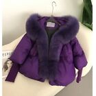 Winter  Short Style Hooded   Oversized Puffer   Down Jacket With Real Fox Fur