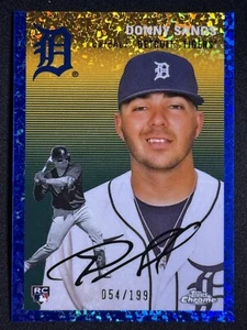 2023 Topps Chrome Platinum Donny Sands Rookie Blue Mini Diamond Refractor /199 - Picture 1 of 2