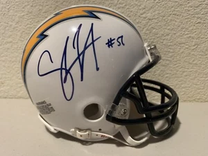 Shawne Merriman Signed Chargers Mini Helmet PSA/DNA - Picture 1 of 3