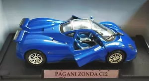 MONDO MOTORS 1:18 DIE CAST AUTO PAGANI ZONDA C12 BLU METALLIZZATO ART 500123 - Foto 1 di 3