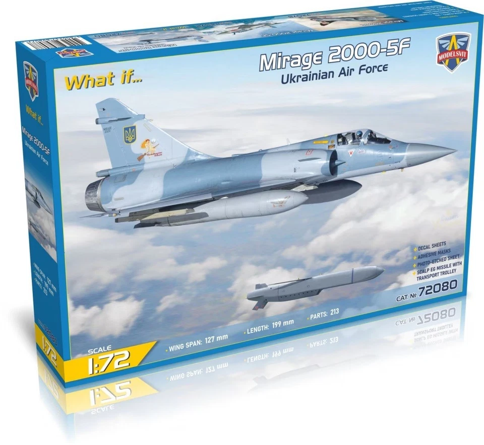 Modelsvit 72080 1:72nd scale Mirage 2000-5F Ukrainian Air Force with Scalp EG - Image 1 of 1