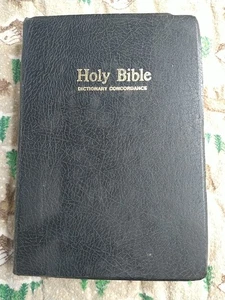 1977 Holy Bible King James Version Dictionary Concordance Red Letter Nelson - Picture 1 of 10