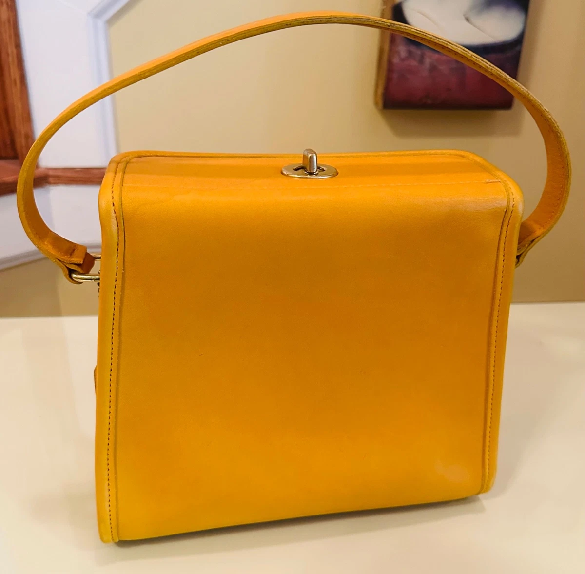 Vintage Coach Geometric Roll Bag Brown Coach Geometric Bags