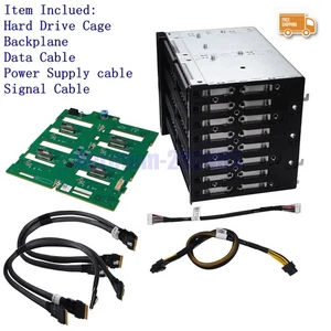 NEW 8*2.5 Nvme U.2 HDD Cage + Cable + Drive Backplane Upgrade Kit for Dell T640 - Picture 1 of 11