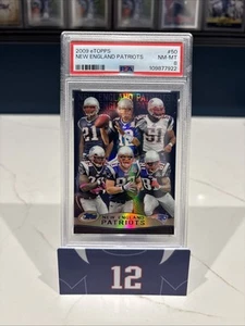 TOM BRADY 2009 ETOPPS REFRACTOR PATRIOTS /749 PSA 8 INVEST GOAT HOF MVP TB12 - Picture 1 of 2