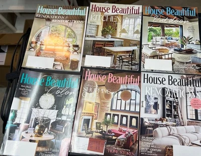 House Beautiful Magazine Lot of 6 Issues 2022 Home Decor Design Remodel - Image 1 of 4