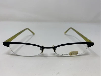 PRODESIGN DENMARK 1128 C.6031 47-17-135 Black/Lime Eyeglasses Frame TG33 - Image 1 of 4
