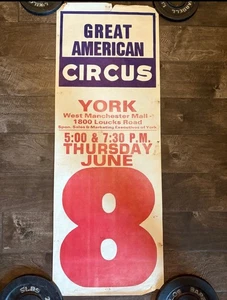 Great American Circus Poster - York - June 8th 1960s - Picture 1 of 5
