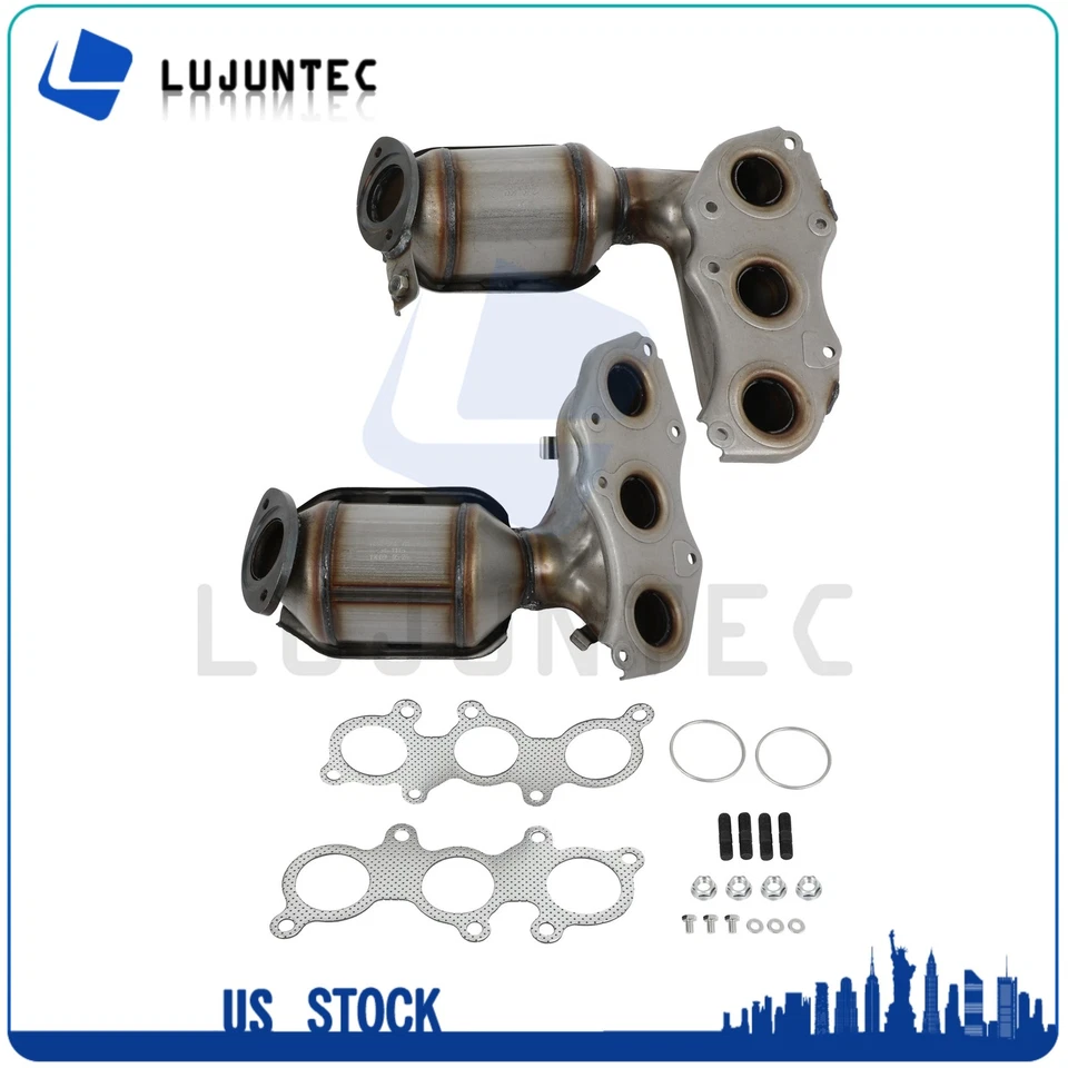 Conversor catalítico coletor compatível com 2005-2017 Toyota AVALON 3.5L EPA Bank1 e Bank2 - Imagem 1 de 4