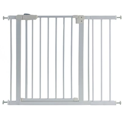 Treppenschutzgitter Absperrgitter weiß ohne Bohren Auto-Close 95-106cm - Bild 1 von 4