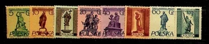 POLONIA Sc 668-75 NH EDICIÓN DE 1955 - MONUMENTOS - (CS25) - Imagen 1 de 1