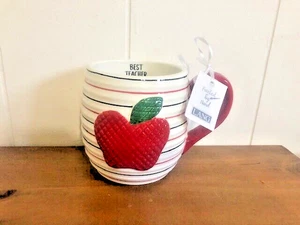 Lang BEST TEACHER EVER Mug Apple Mug Teacher Gift Apple Lovers - Picture 1 of 4